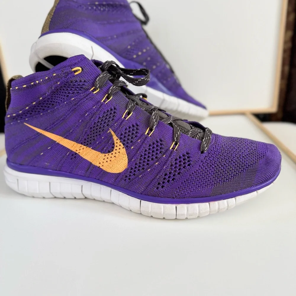 NIKE Free Flyknit Rare Chukka Hyper Grape Purple Colorway Sneakers Men’s Size 9